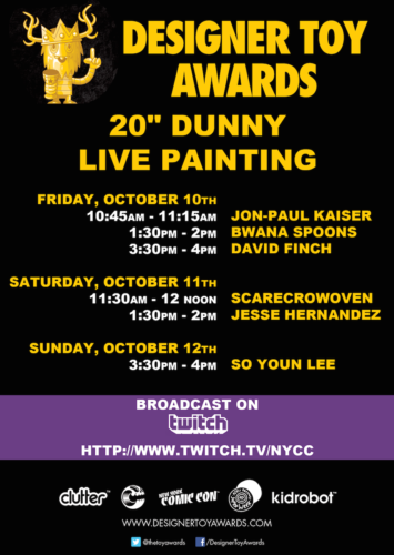 Designer Toy Awards 20″ Dunny Live Painting