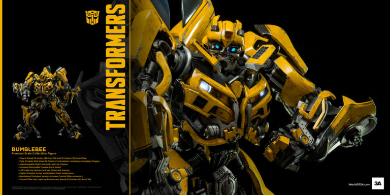 3A Toys’ Bumblebee Premium Scale Collectible Figure Details | Plastic ...