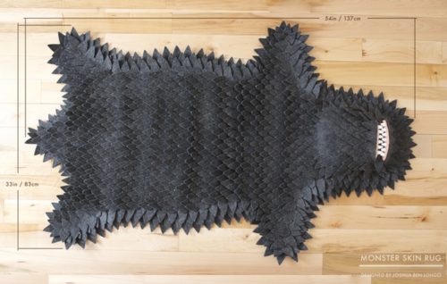 Kickstarter: Joshua Ben Longo’s Monster Skin Rug