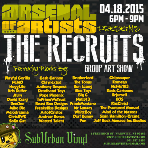 The Recruits at SubUrban Vinyl Gallery