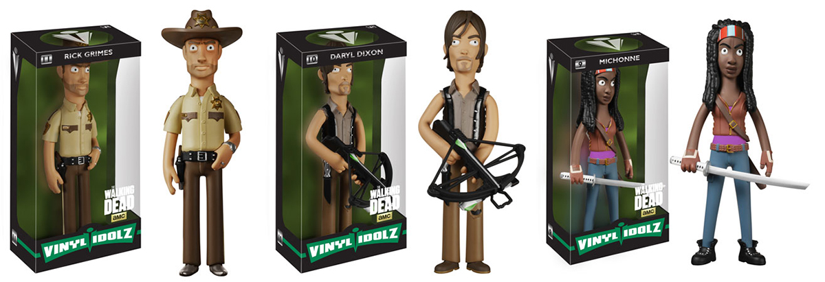 Hot Fuzz and The Walking Dead Vinyl Idolz