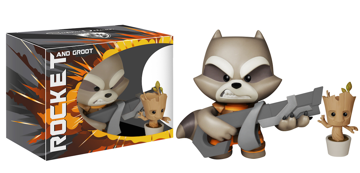 Super Deluxe Vinyl Groot and Rocket