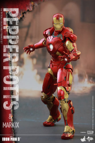 Hot Toys’ Iron Man 3: 1/6th scale Pepper Potts and Mark IX Set