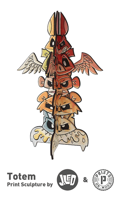 JLED x Prints on Wood – Totem