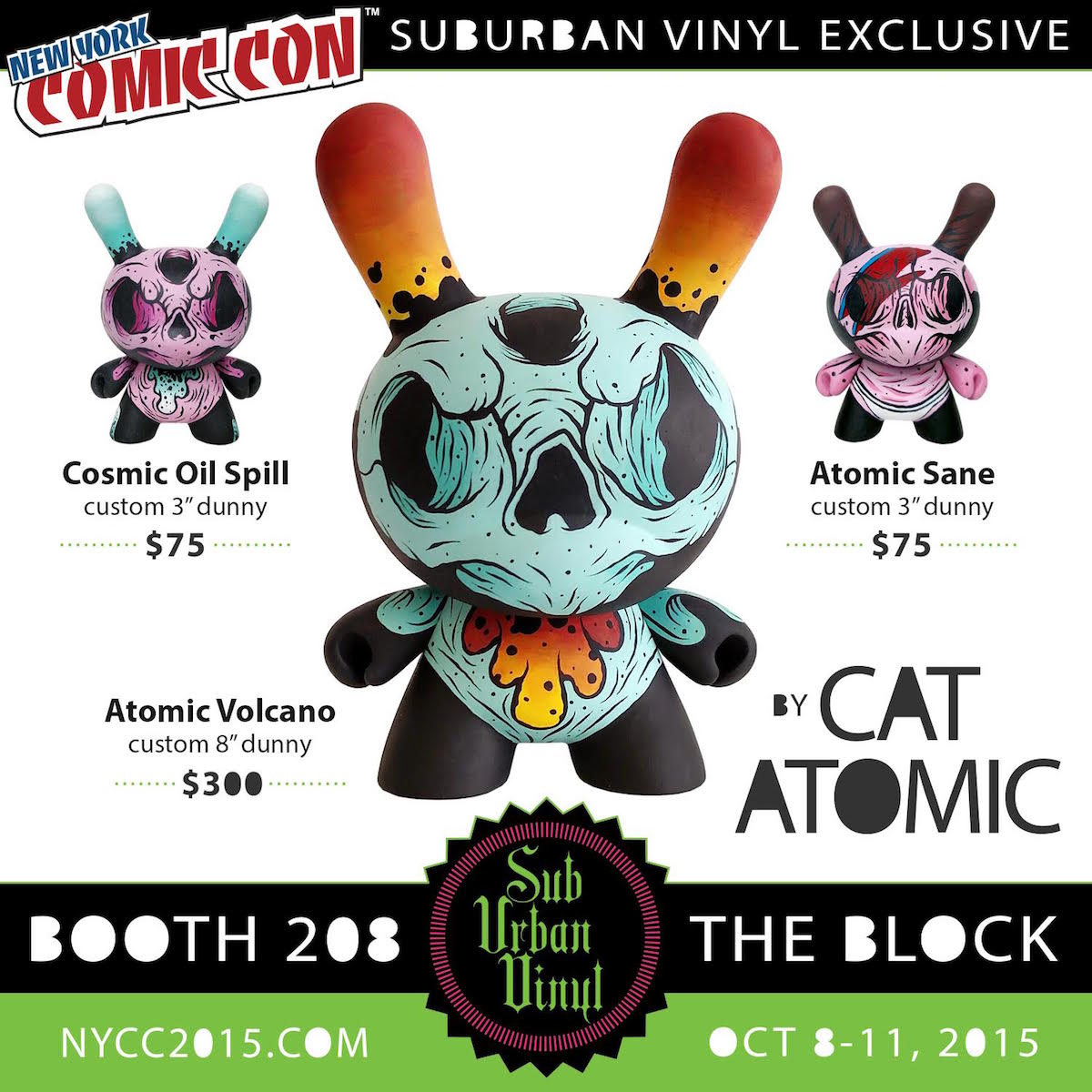 NYCC15: Cat Atomic’s Custom Dunnys