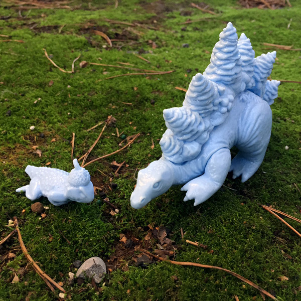 Stegoforest – Blank Baby Blue and Milk Chocolate Brown