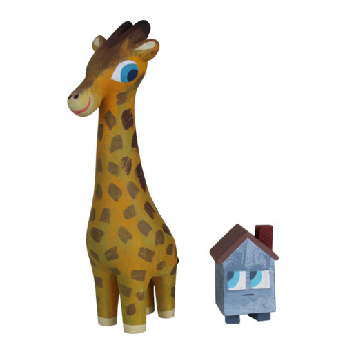 Giraffe and House Resin Set