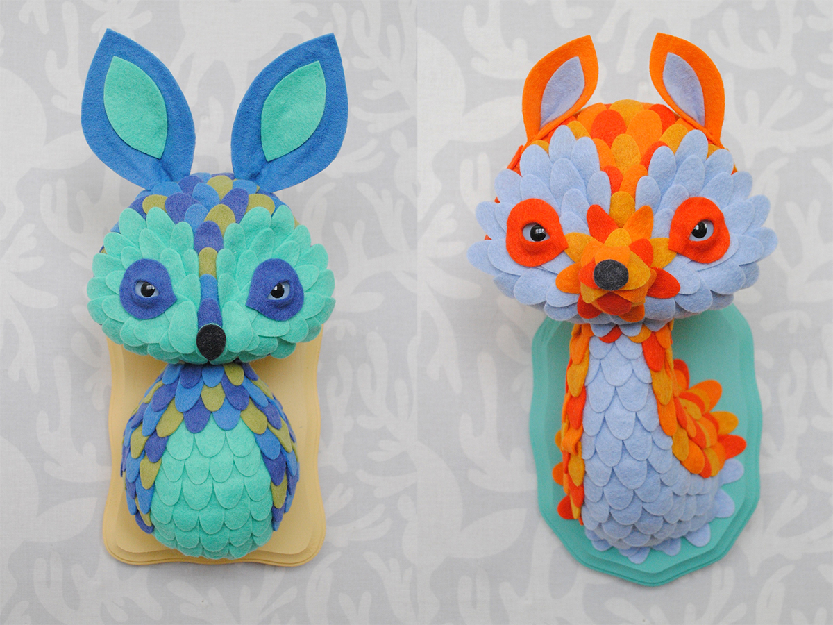 Horrible Adorables Fiber Sculptures