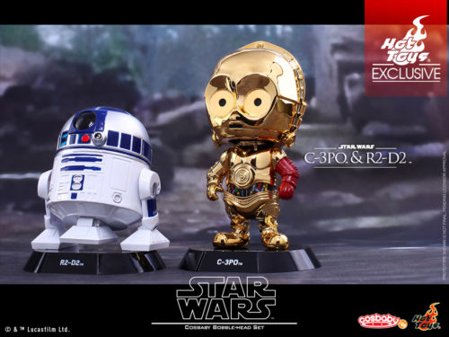 C-3PO and R2-D2 Cosbaby Bobble-Head Set