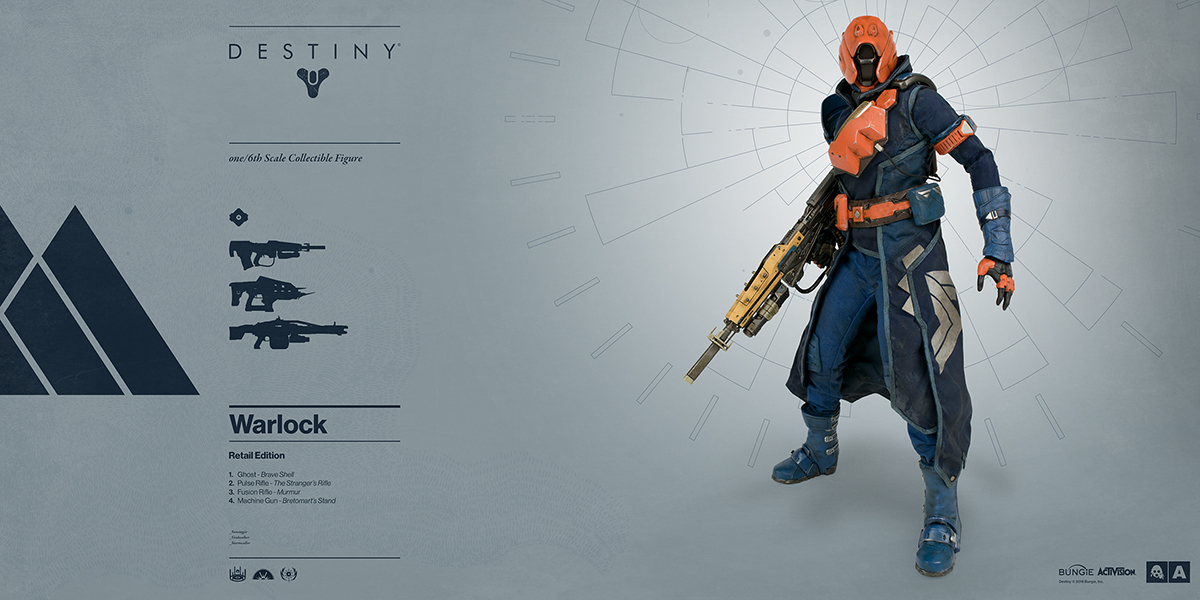 Ghost pulse. Destiny Warlock фигурка. Conro Warlock.