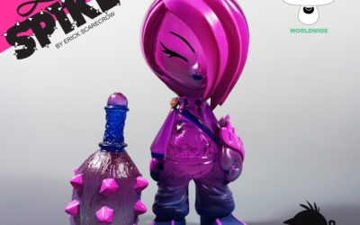 Little Spiker Clear Purple figure by Erick Scarecrow