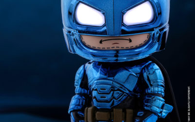 Armored Batman (Blue Chrome Version) Cosbaby