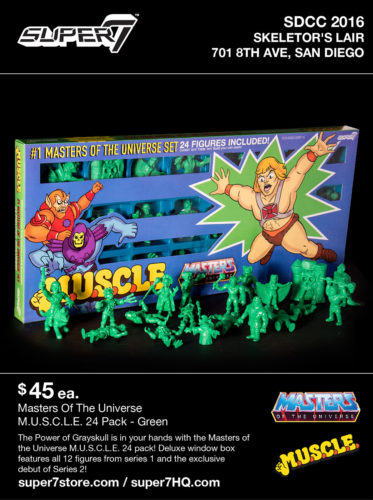 SDCC16: Masters Of The Universe  M.U.S.C.L.E. 24 Packs