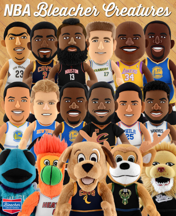 2016-17 NBA Bleacher Creatures | Plastic And Plush