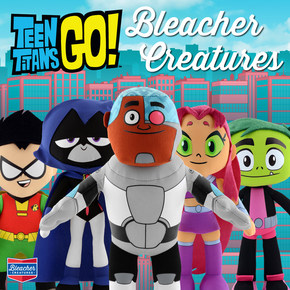 Teen Titans Go! Bleacher Creatures Plastic and Plush