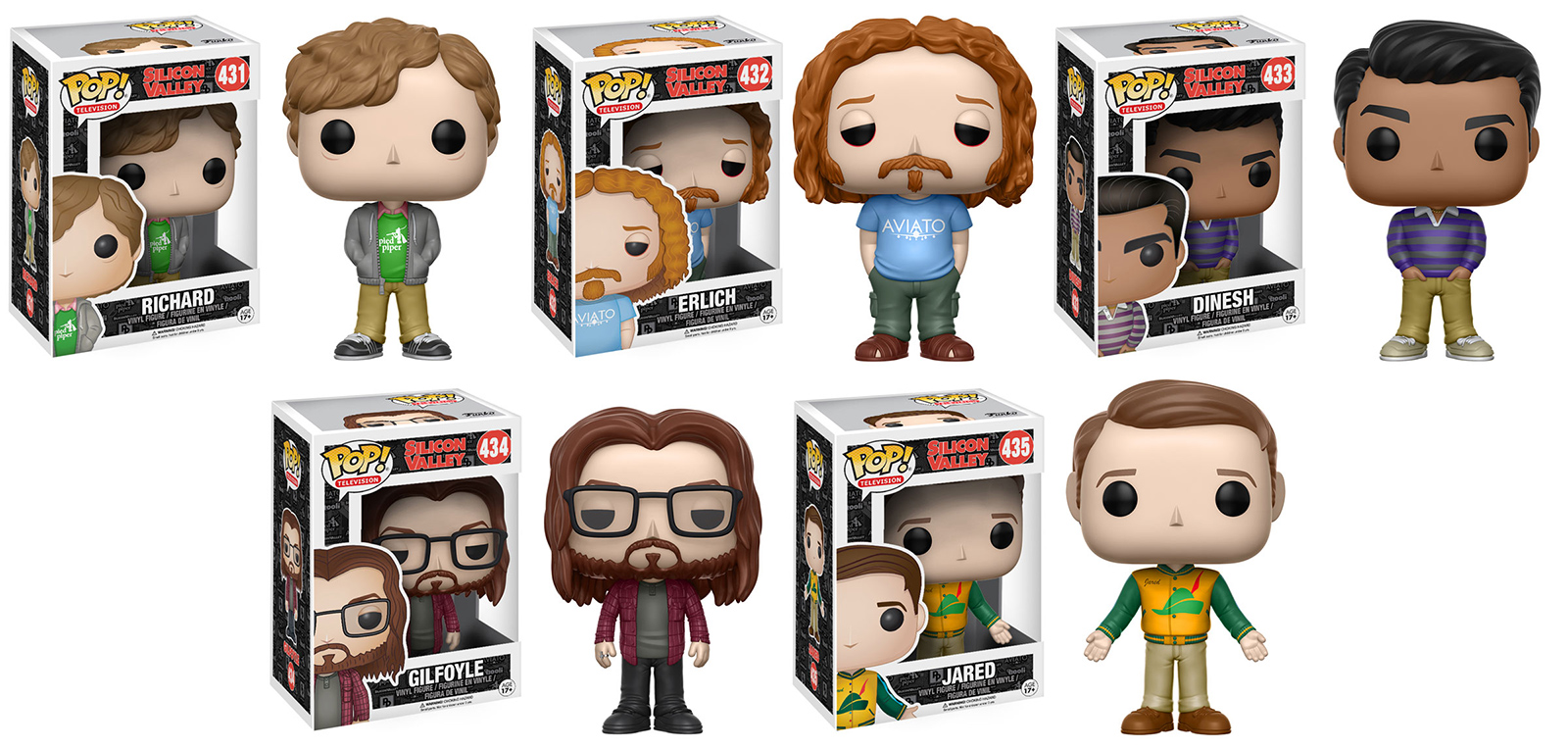 Silicon Valley Pop! Vinyl Figures