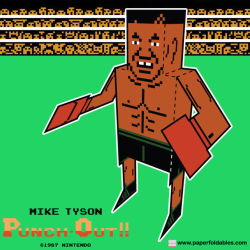 Mike Tyson’s Punch-Out!! Paper Foldable