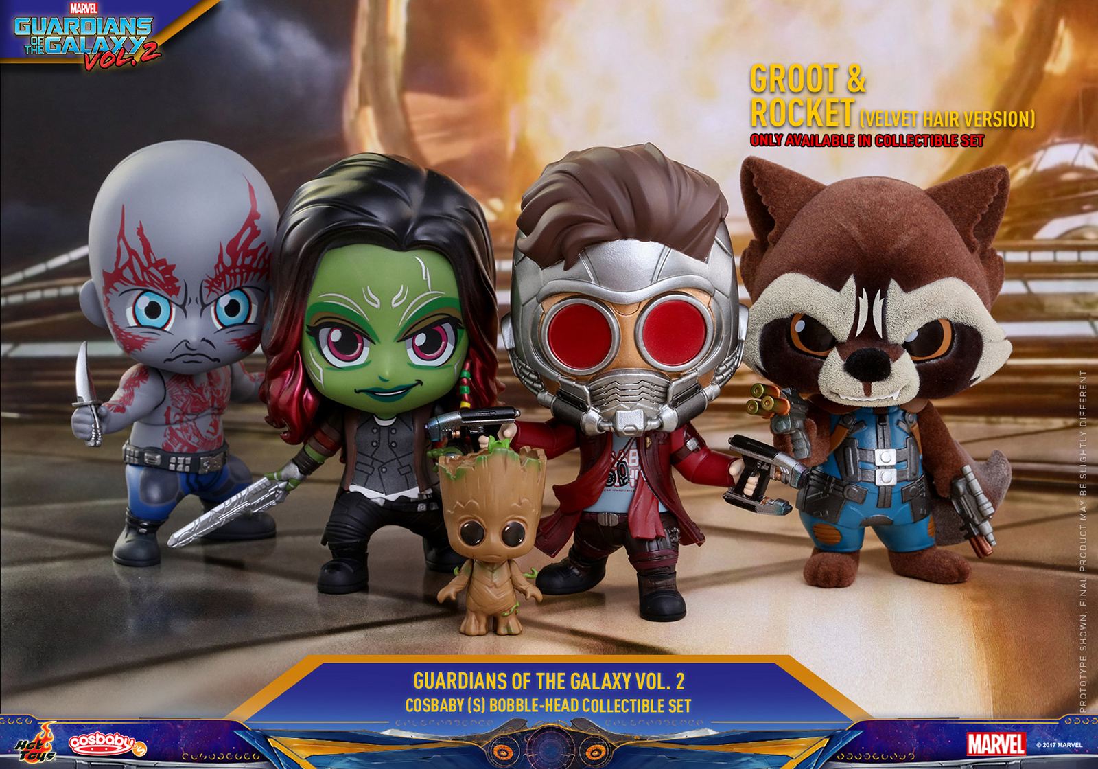 Guardians of the Galaxy Vol. 2 Cosbaby Bobble-Head Set