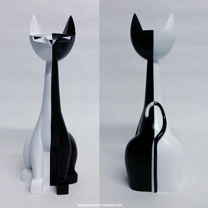 8-inch Tuttz Custom Yin Yang Cats #8 and #9