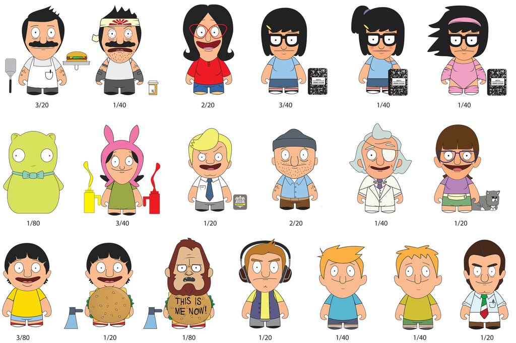 Bobs Burgers Blind Box Mini Series