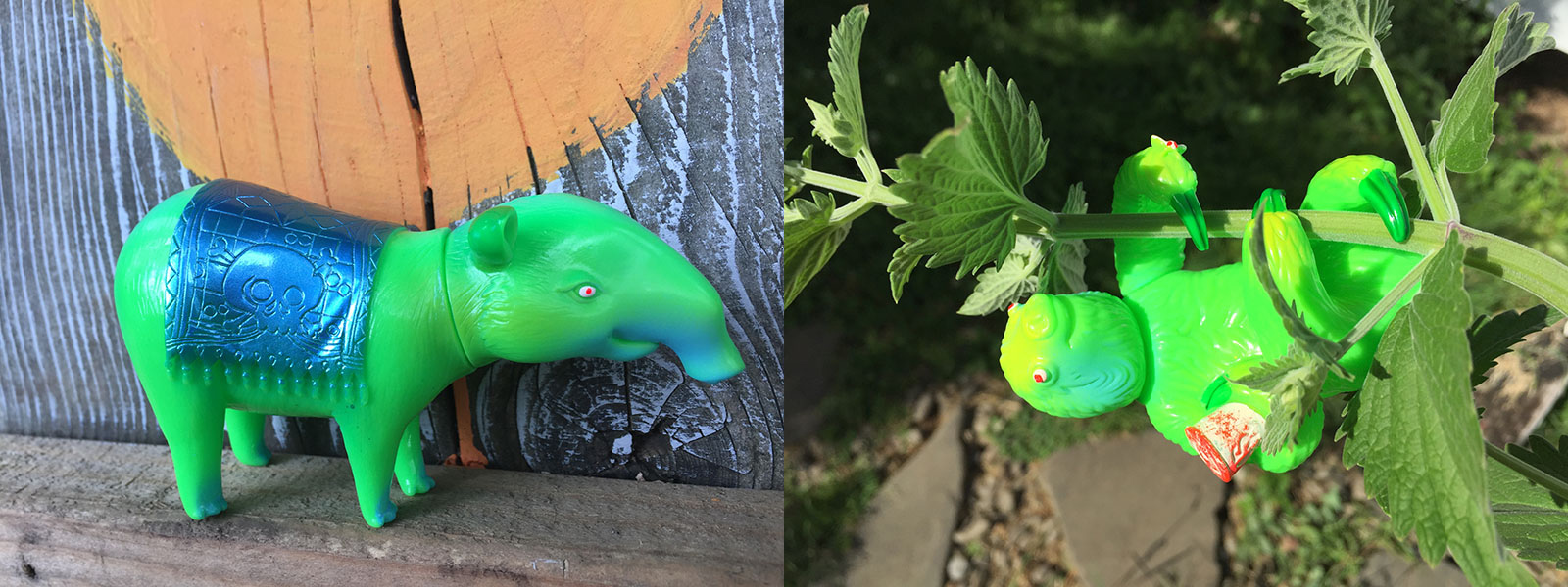 Spring Green Tapir and Spring Green Sloth ‘n’ Moth