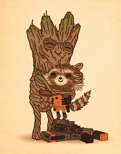 Rocket & Groot: Treehugger Vinyl Figure