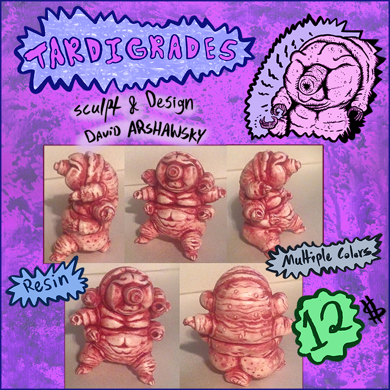 Resin Tardigrade Mini Figurines