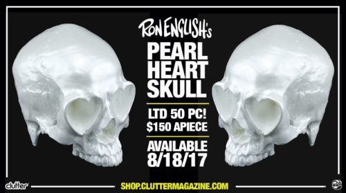 Ron English’s Heart Skull – Pearl Edition