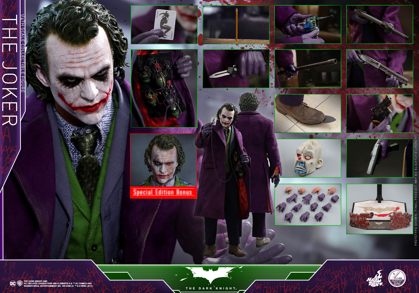 Hot Toy’s 1/4th Scale The Joker (The Dark Knight)