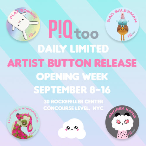 PIQtoo Daily Limited Artist Button Release
