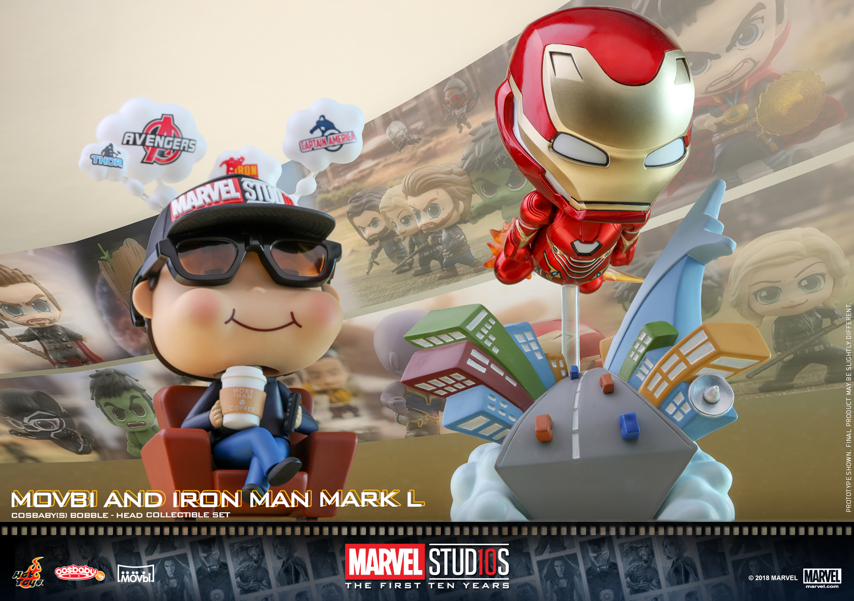 The First Ten Years Movbi and Iron Man Mark L Cosbaby Set