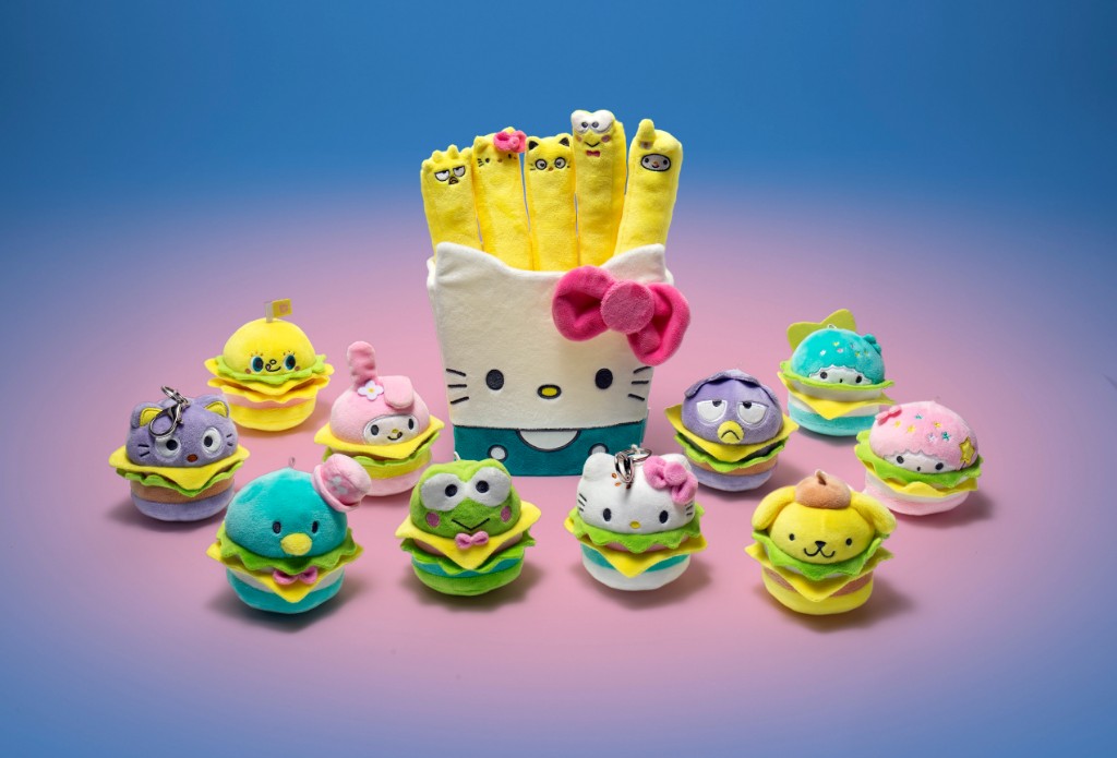 Kidrobot x Sanrio Plush Burgers and Fries