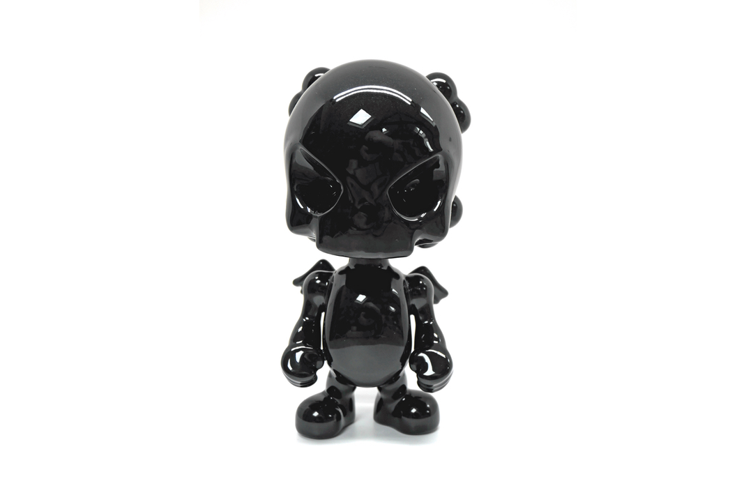 SkullHead Black Porcelain from Huck Gee