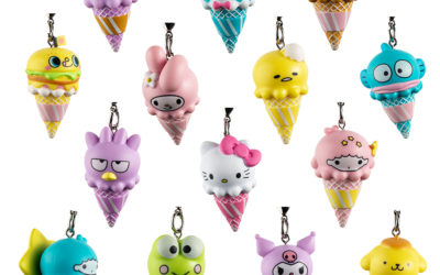 Hello Sanrio Ice Cream Cone Keychains