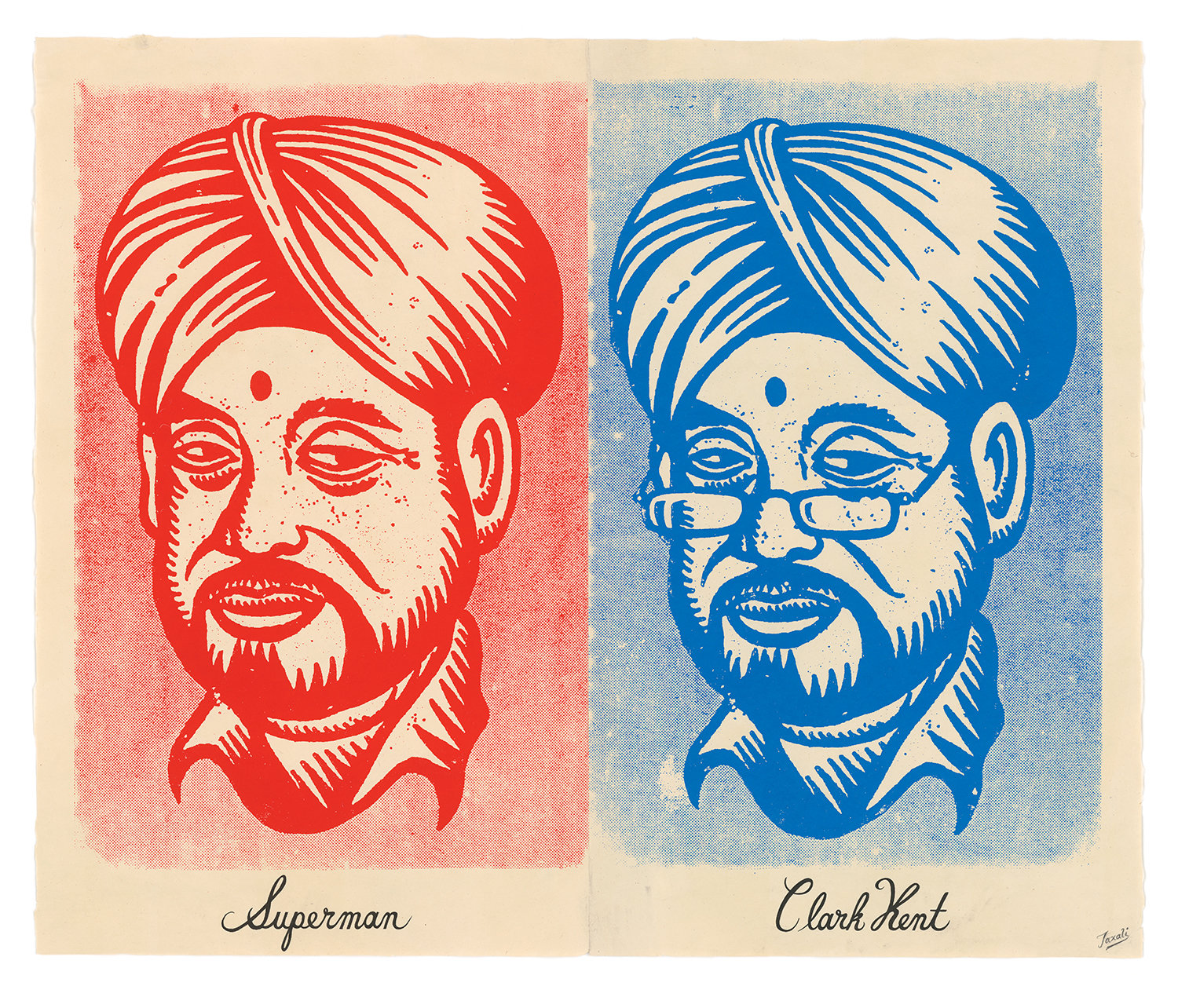 Gary Taxali “Superman/Clark Kent” Print