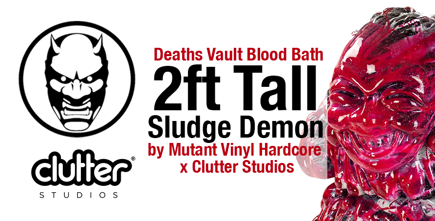 2ft Sludge Demon – Blood Bath Edition by Mutant Vinyl Hardcore