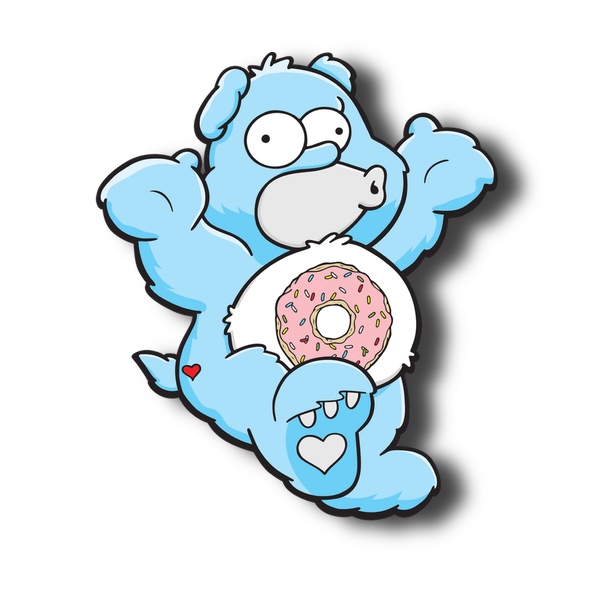 Aluminum Cut Donut Bear Blue Edition