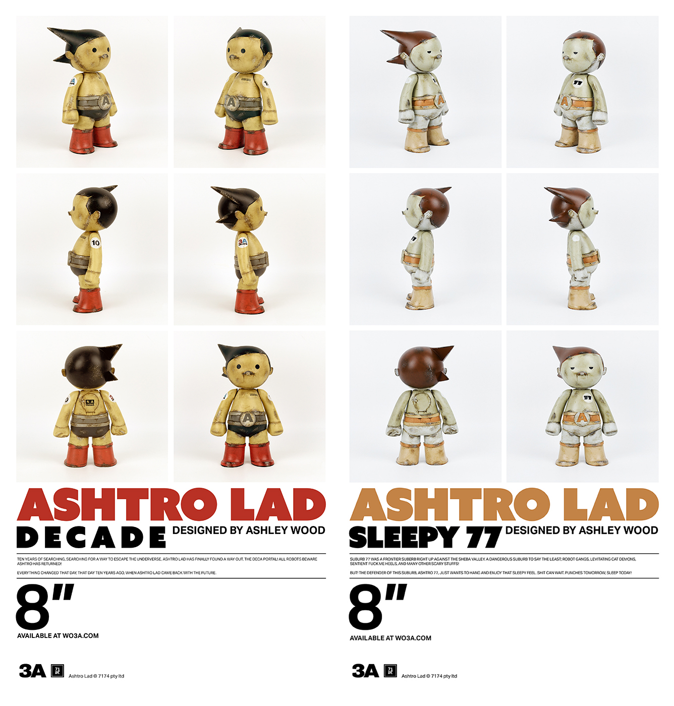 Two New Ashtro Lads designed by Ashley Wood