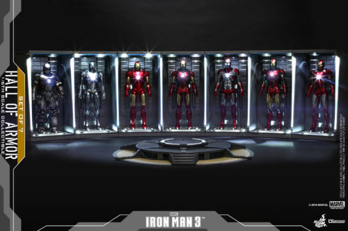 Hot Toys announces the Iron Man 3 Hall of Armor