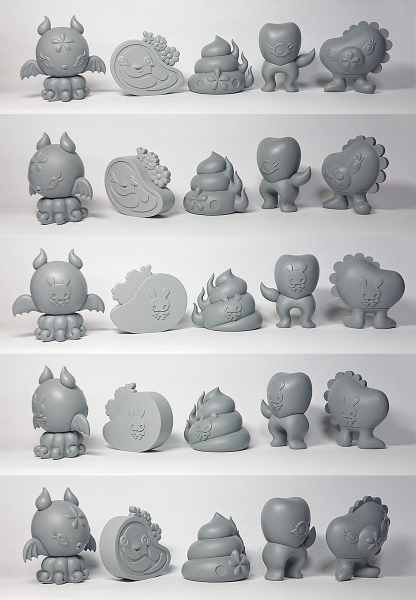 Junko Mizuno’s Mini Sofubi Prototypes