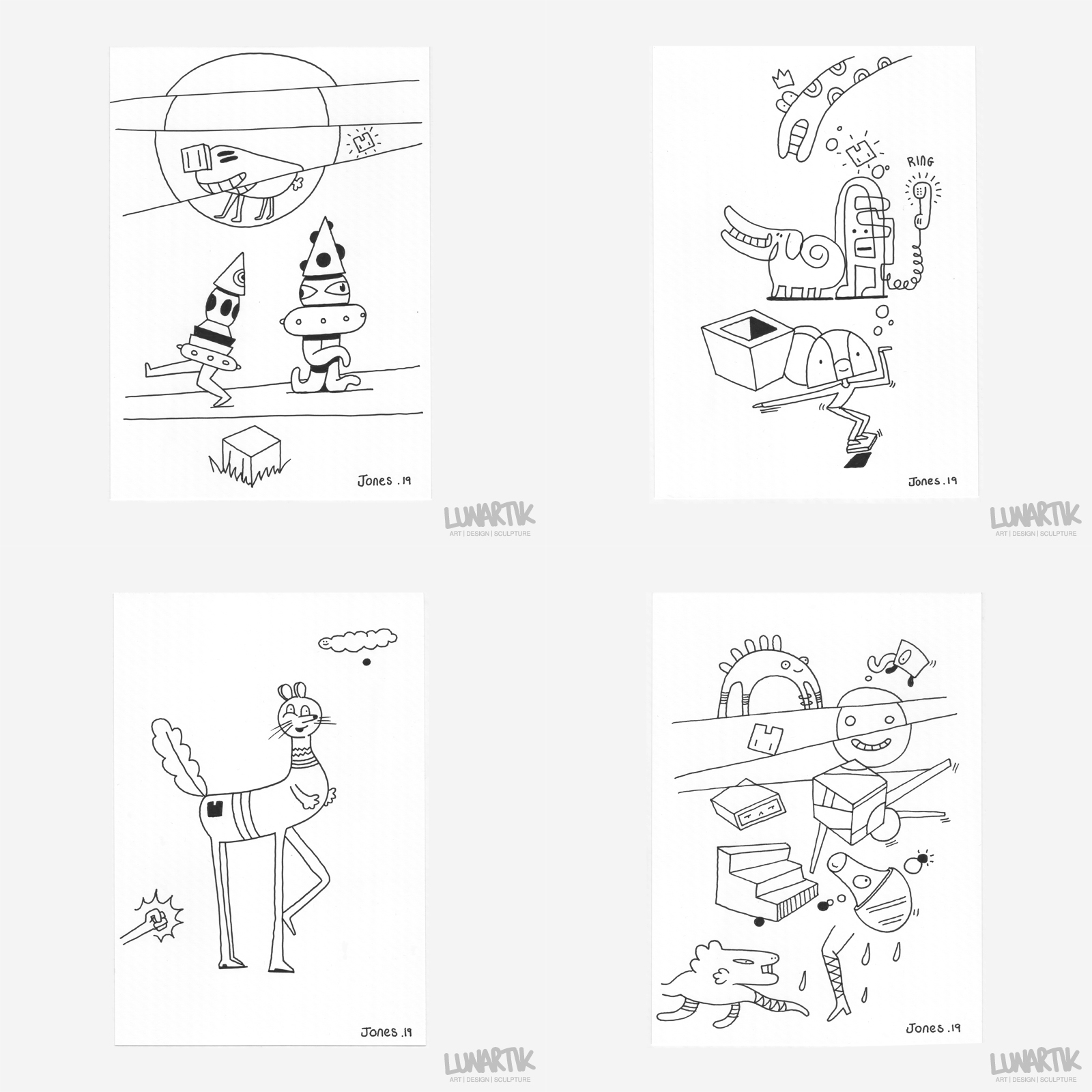 Lunartik’s A5 Original Drawings