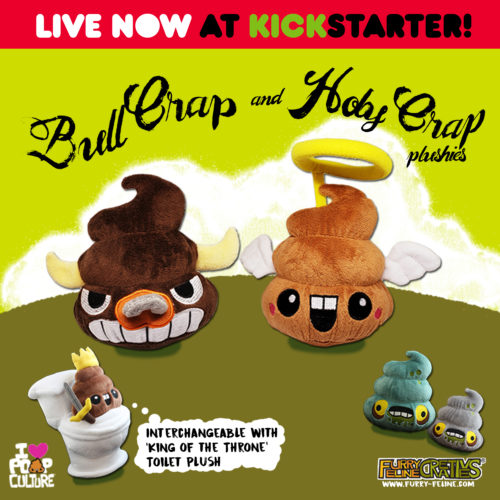 Kickstarter: Bull Crap & Holy Crap Plushies