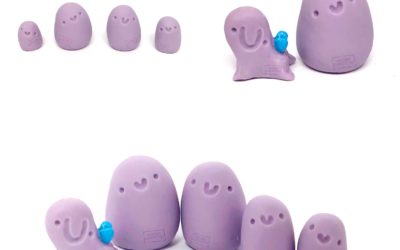 Worry Bean Family: Lavender Edition