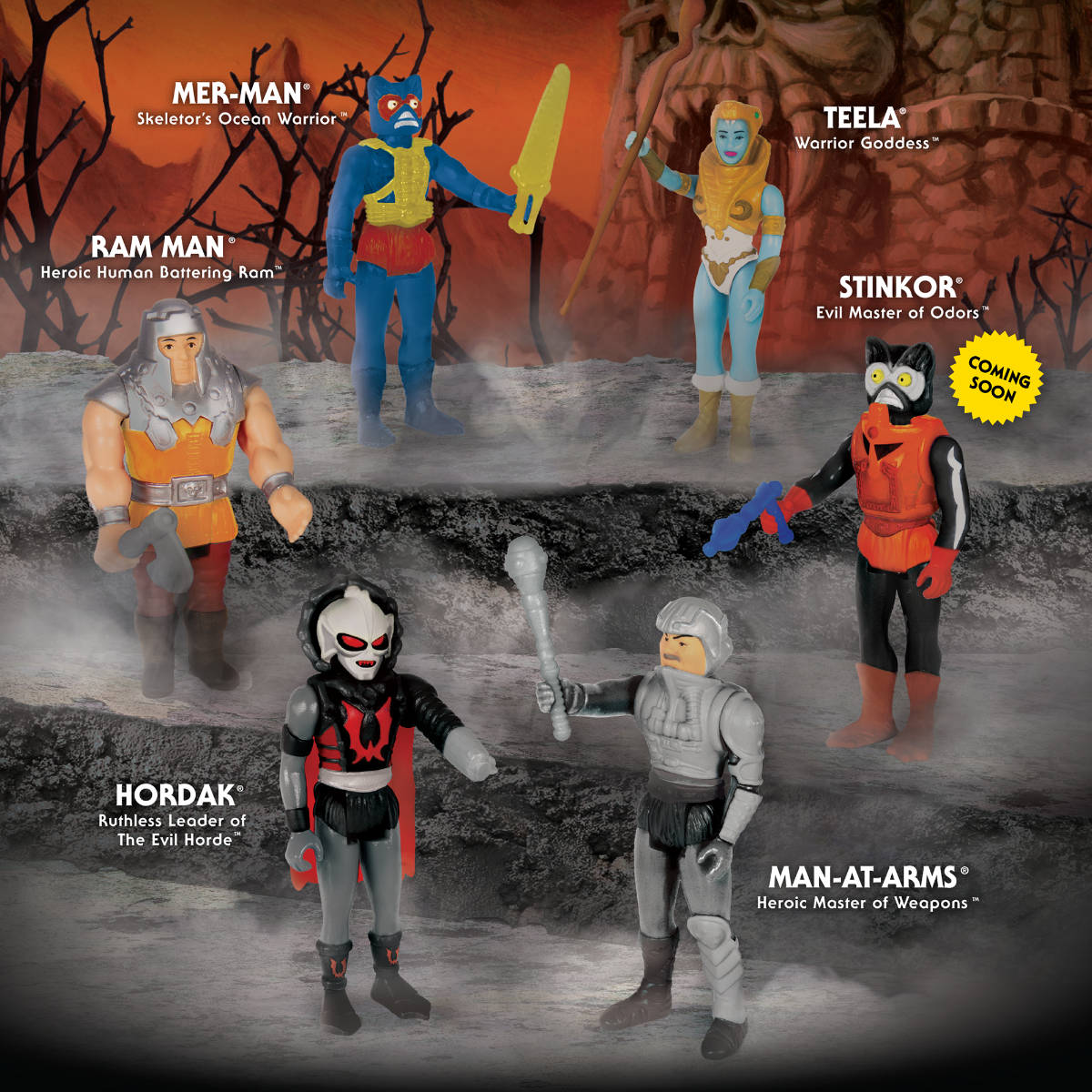 Masters of the Universe Variable Variants ReAction Figures