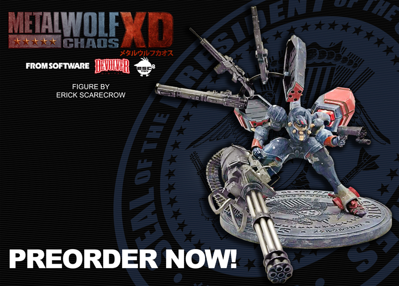 Metal Wolf Chaos Statue