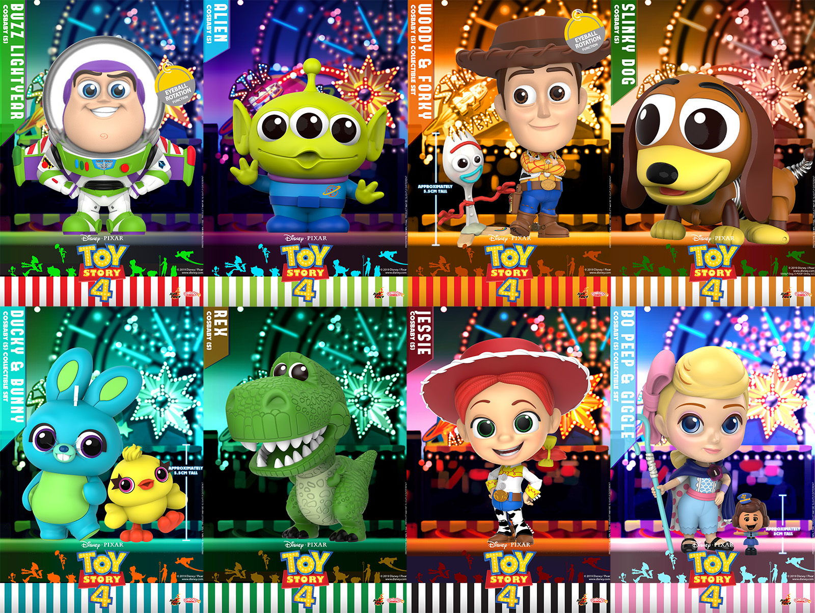Toy Story 4 (and original trilogy) Cosbaby Collectibles