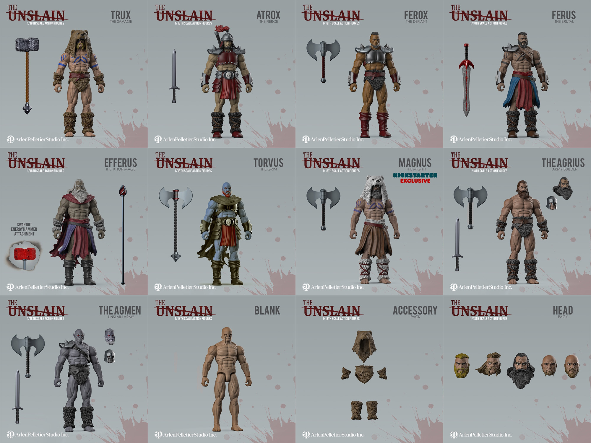 Kickstarter: The Unslain 1/18th Scale Action Figures