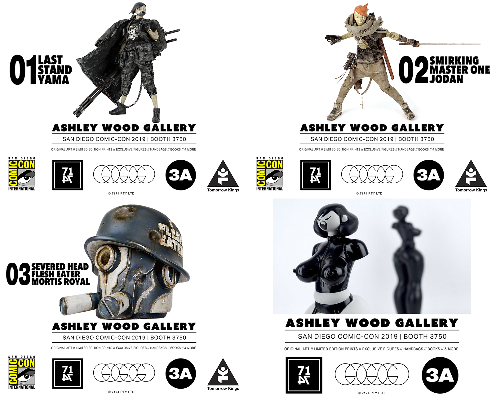 SDCC19: 3A Toys and the Ashley Wood Gallery
