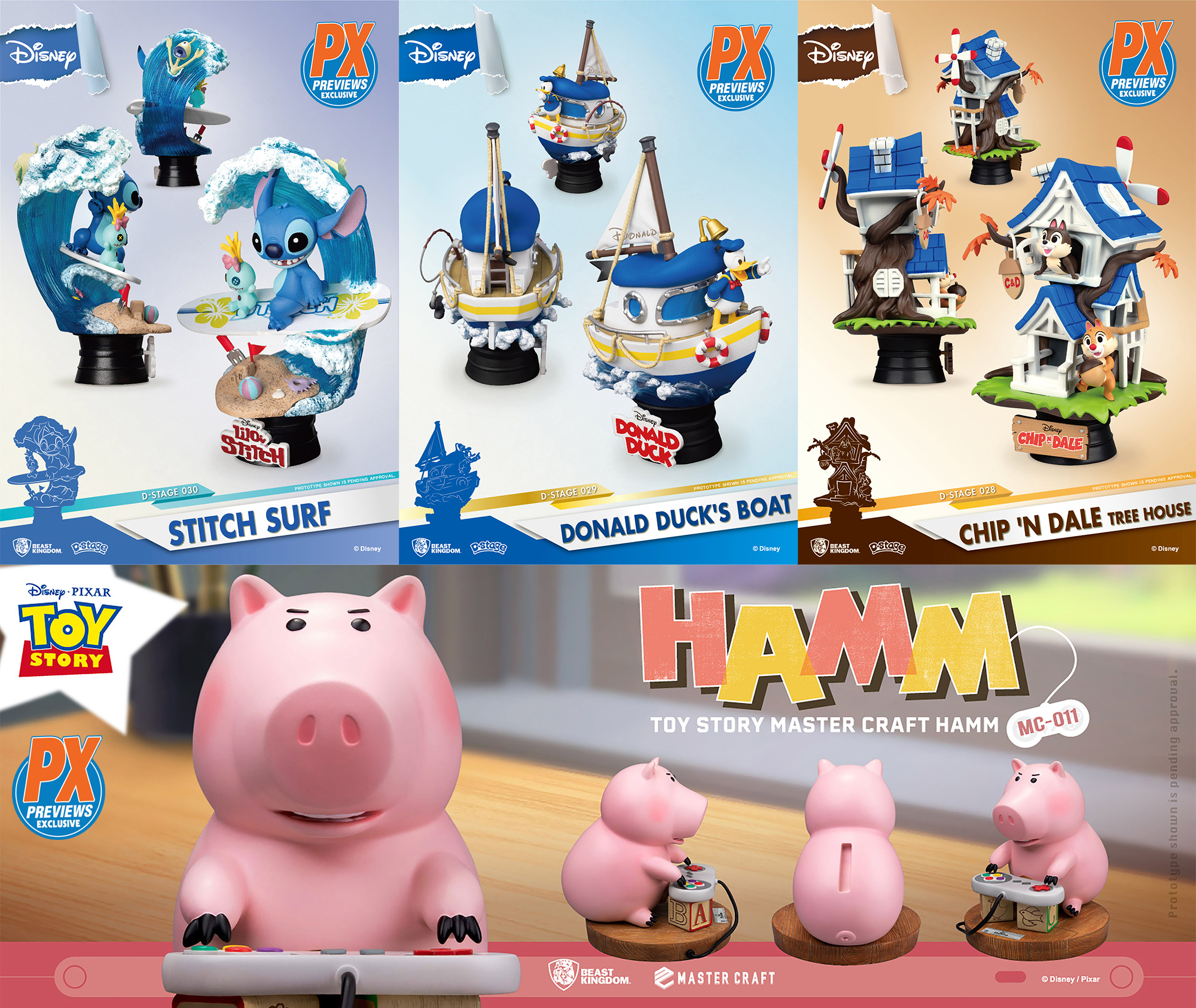 Beast Kingdom’s adds more Disney to their Mastercraft and D-Stage Lines