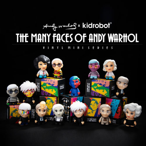 The Many Faces of Andy Warhol Series by Kidrobot